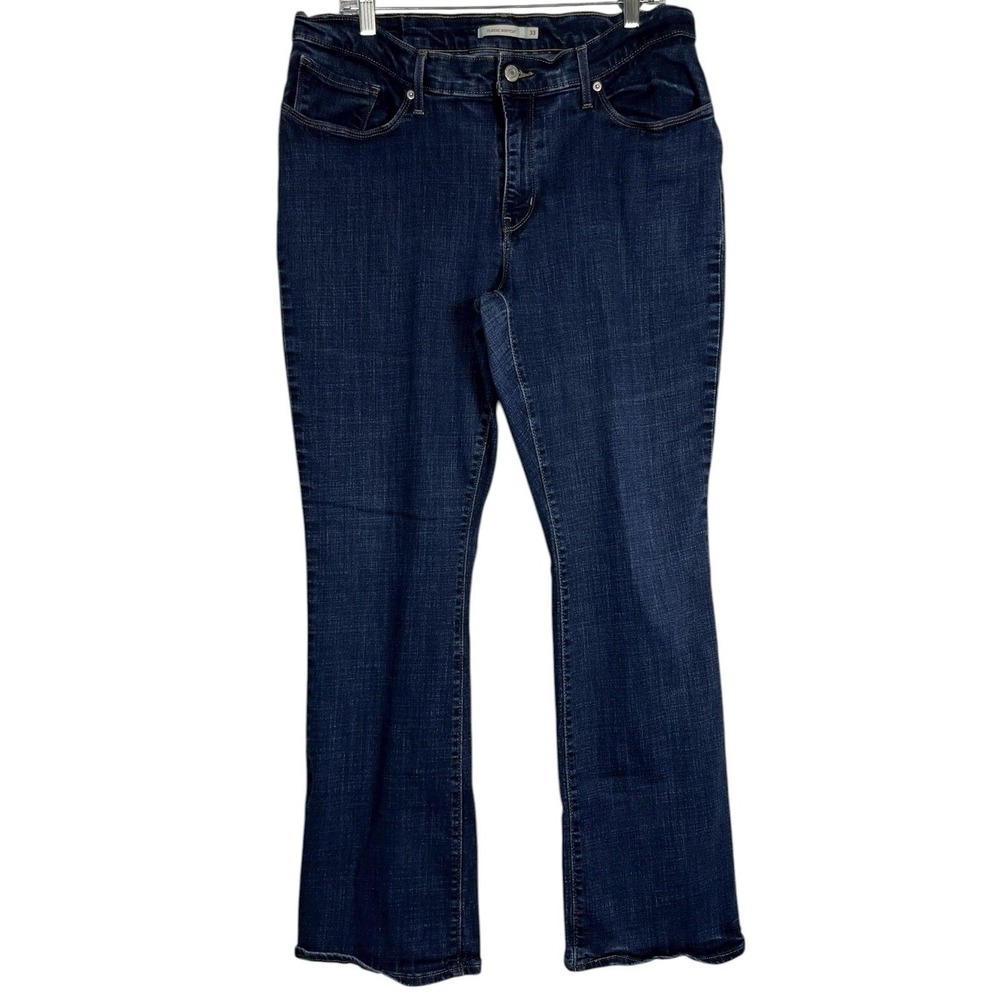 LEVI'S Sz 16 33 Women's Classic Bootcut Jeans Dark Blue‎ Wash 32" Inseam